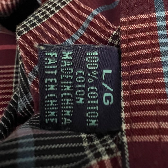 Sero by Forsyth button down dress shirt, size L No iron tailored cotton LIKE NEW - Picture 7 of 12